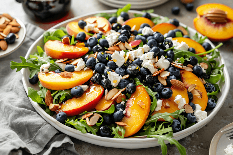 Blueberry Peach Feta Salad: A Stunning Summer Showstopper