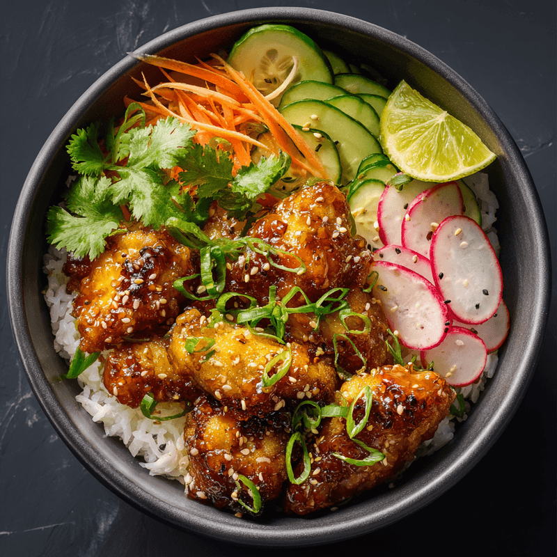 Hot Honey Chicken Bowls Recipe (Easy & Flavorful!)