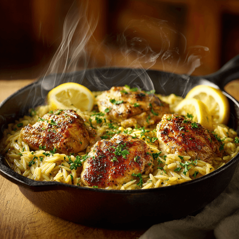 Lemon Chicken And Orzo: Easy One-Pan Weeknight Dinner