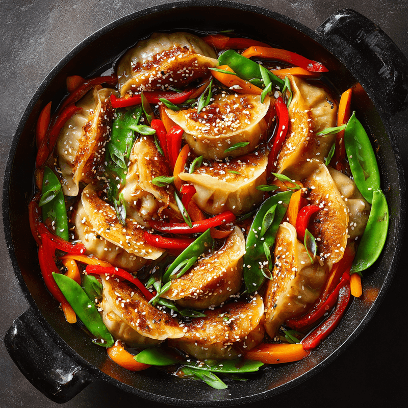 Potsticker Stir Fry: One-Pan Crispy Dumplings & Veggies