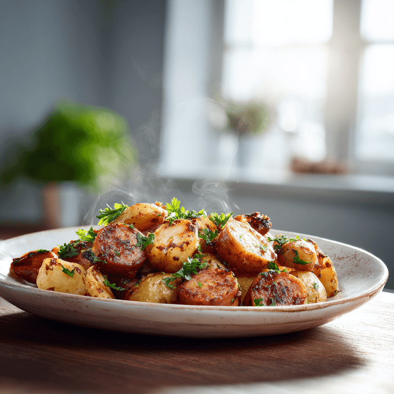 Air Fryer Potatoes and Sausage: Easy One-Pan Dinner