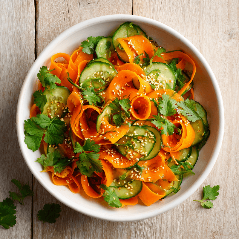 Asian Carrot & Cucumber Salad – A 15-Minute Flavor Fix!