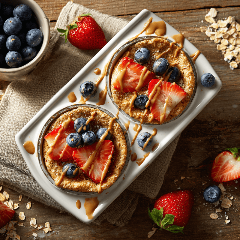 Baked Protein Pancake Bowls (No Banana!) | Meal Prep Magic