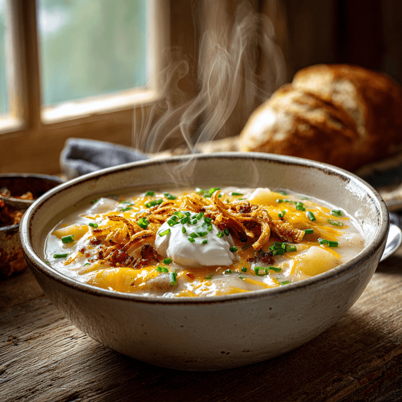 Best Homemade Loaded Potato Soup - Easy & Cozy
