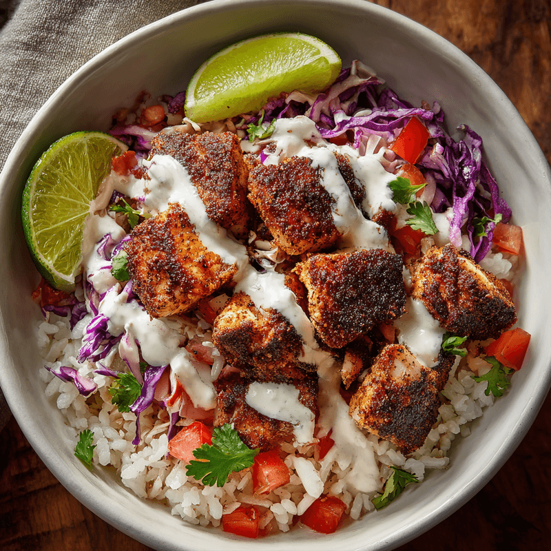 Blackened Fish Taco Bowls – 25-Minute Budget Meal