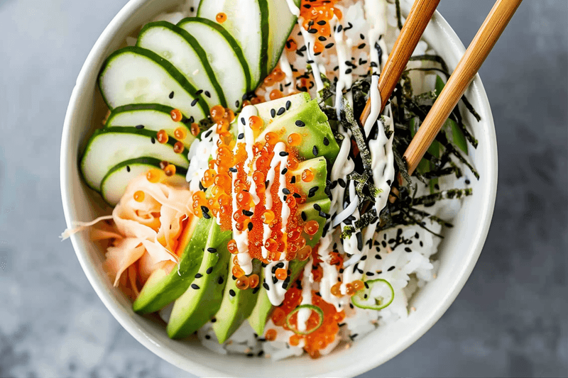 California Roll Sushi Bowls: A Stunning Deconstructed Feast