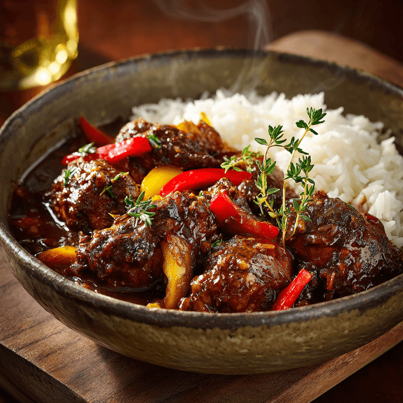 Caribbean Brown Stew Chicken That Brings Island Flavor Home