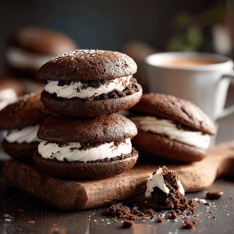 Chocolate Coffee Whoopie Pies Recipe | Easy & Delicious
