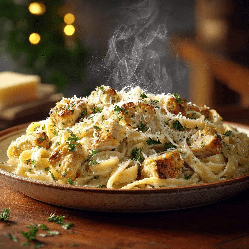 Creamy Chicken Garlic Parmesan Pasta Recipe