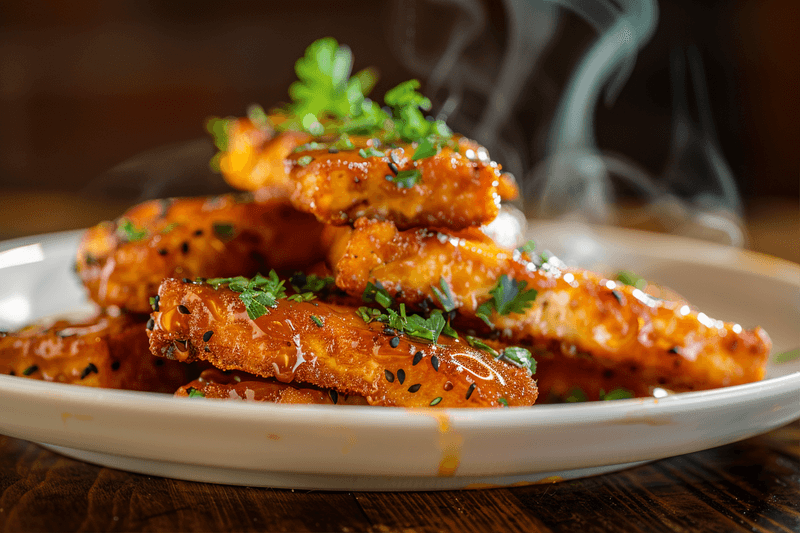 Crispy Honey Mustard Tofu Tenders for a Healthy Crunch