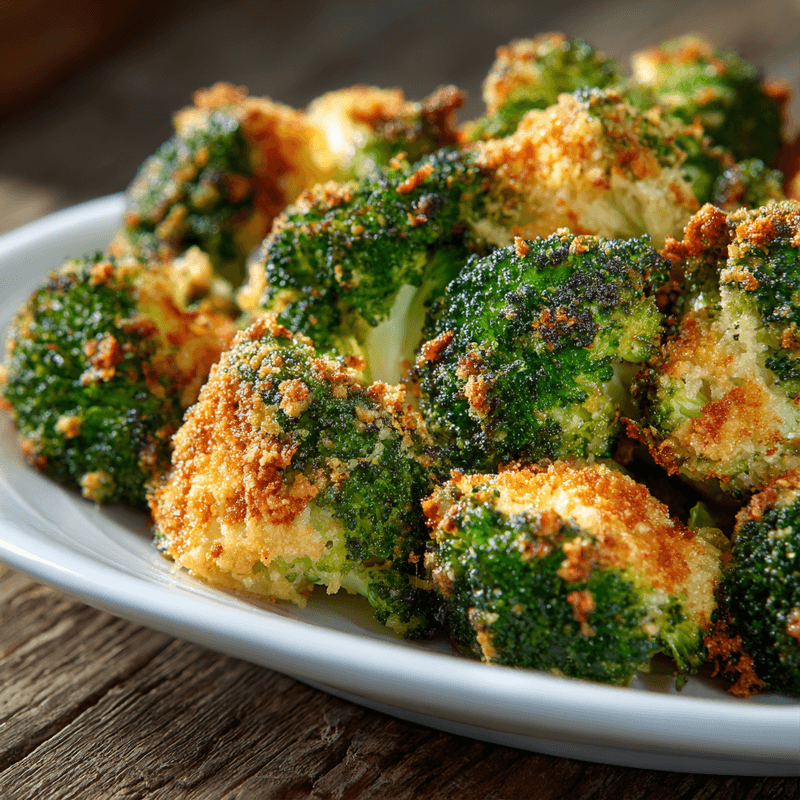 Crispy Parmesan Crusted Broccoli Florets (20 Minutes!)