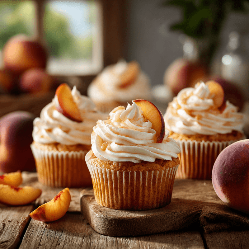 Honey Peach Cream Cheese Cupcakes – Budget-Friendly Recipe