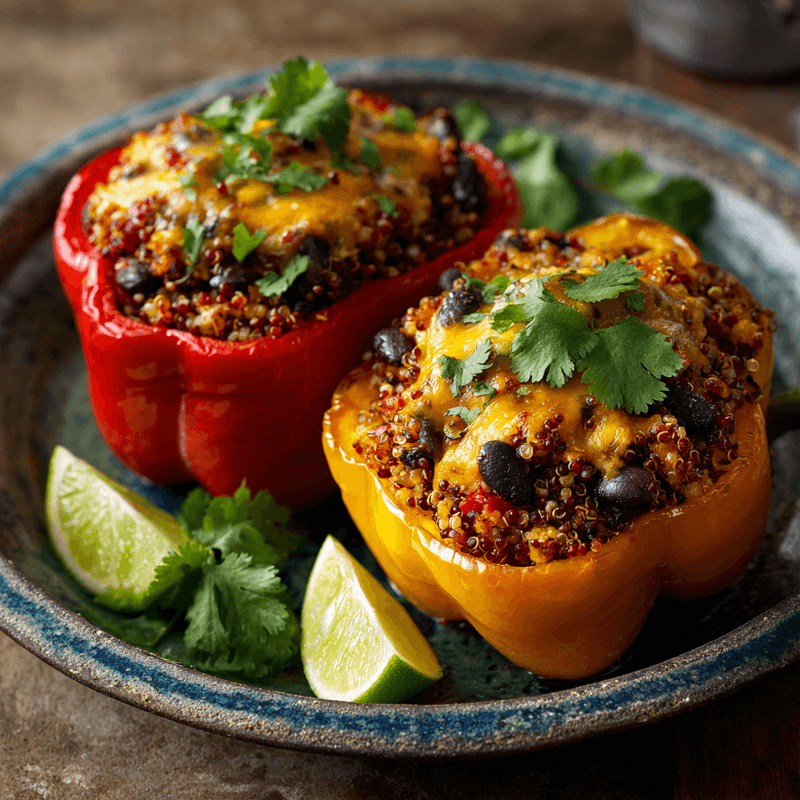 Vegetarian Stuffed Bell Peppers: Perfect Meals for Two