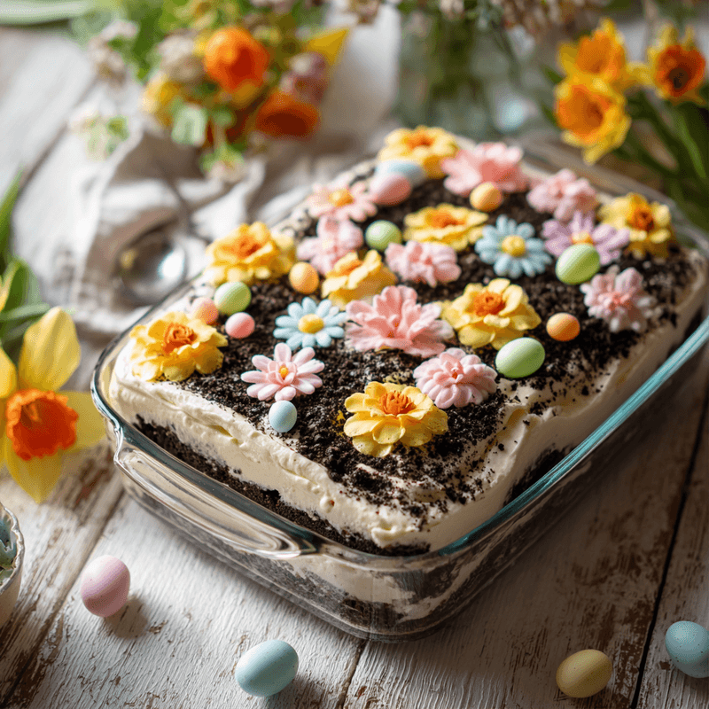 Easter Dirt Cake Casserole: Amazing Spring Dessert Treat
