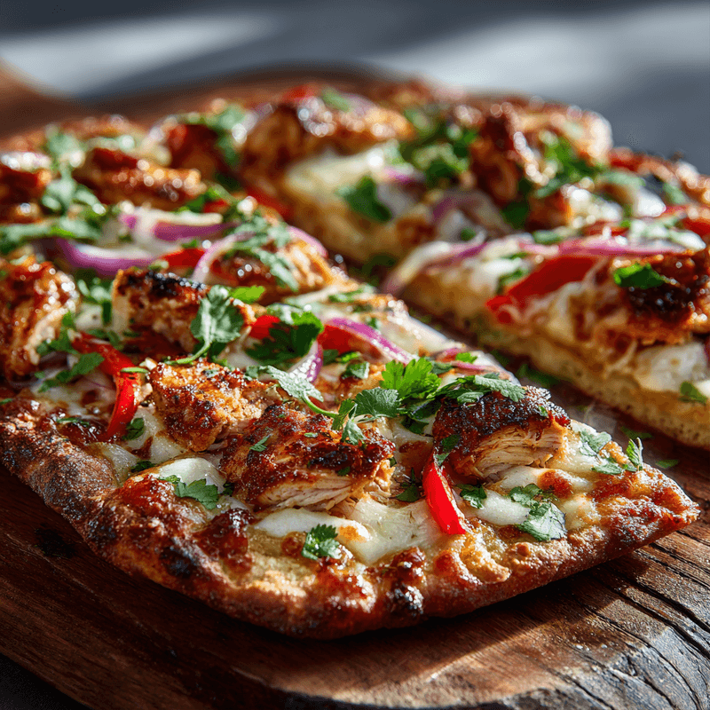 Easy BBQ Chicken Flatbread Recipe | Quick & Delicious
