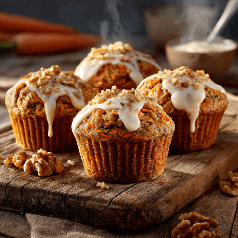 Easy Carrot Cake Muffins With Box Mix & Pineapple