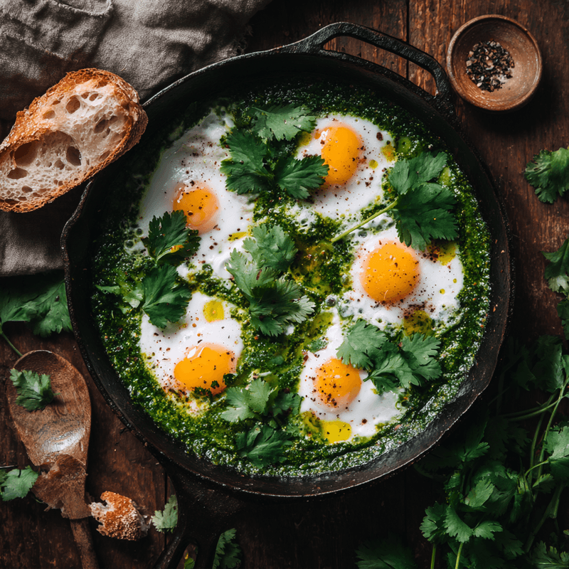 Easy Green Shakshuka Recipe | Fresh Herb Breakfast