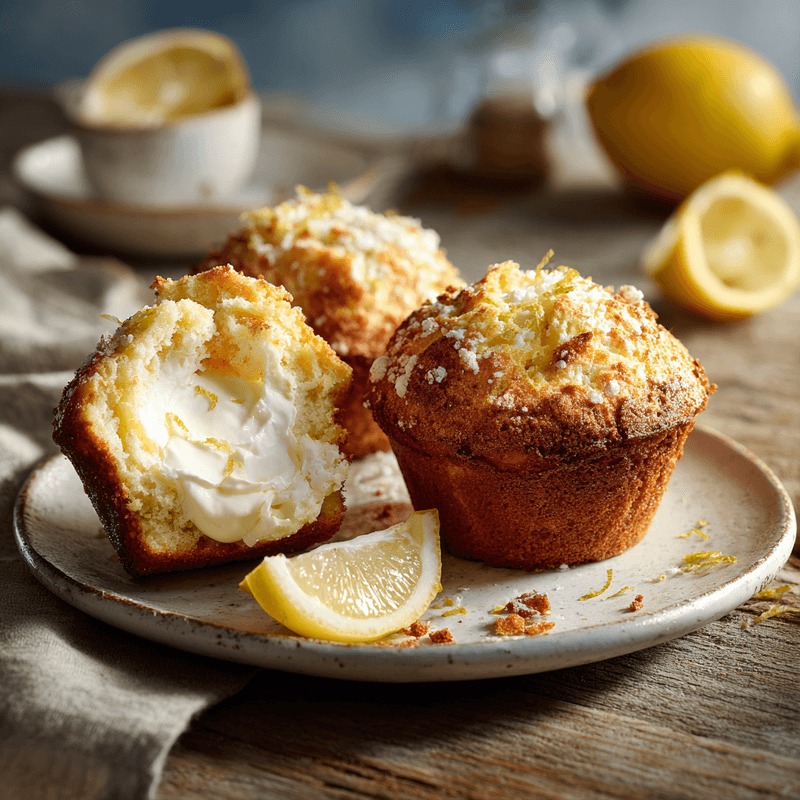 Easy Keto Lemon Cream Cheese Muffins Recipe