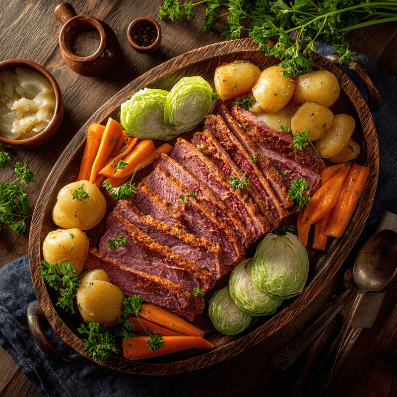 Easy Slow Cooker Corned Beef with Cabbage Recipe