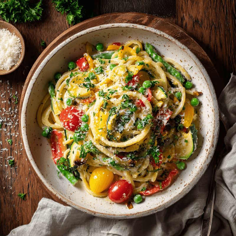 Fresh Spring Vegetable Pasta Primavera Recipe
