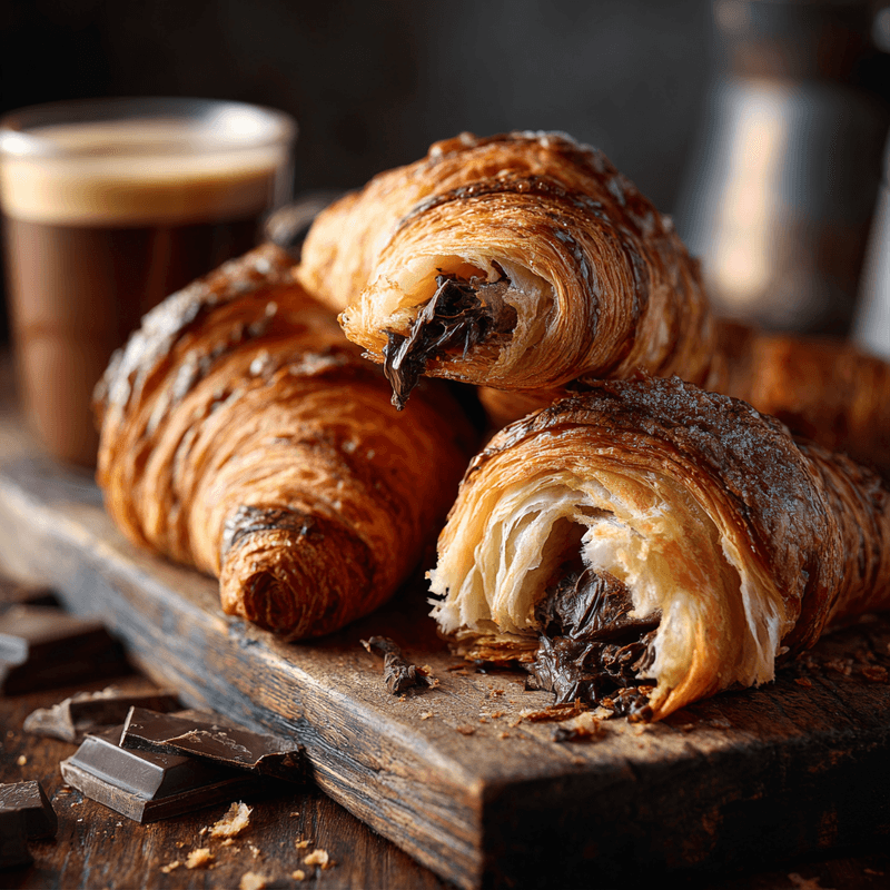 Homemade Chocolate Croissants Recipe | Easy & Delicious