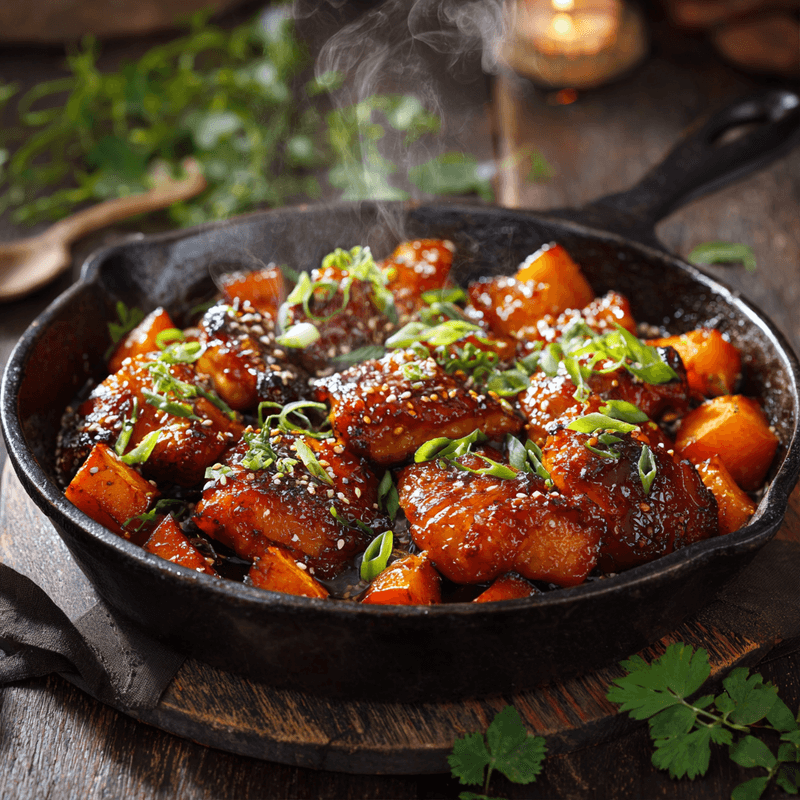 Irresistible Honey Garlic Chicken & Sweet Potato Recipe
