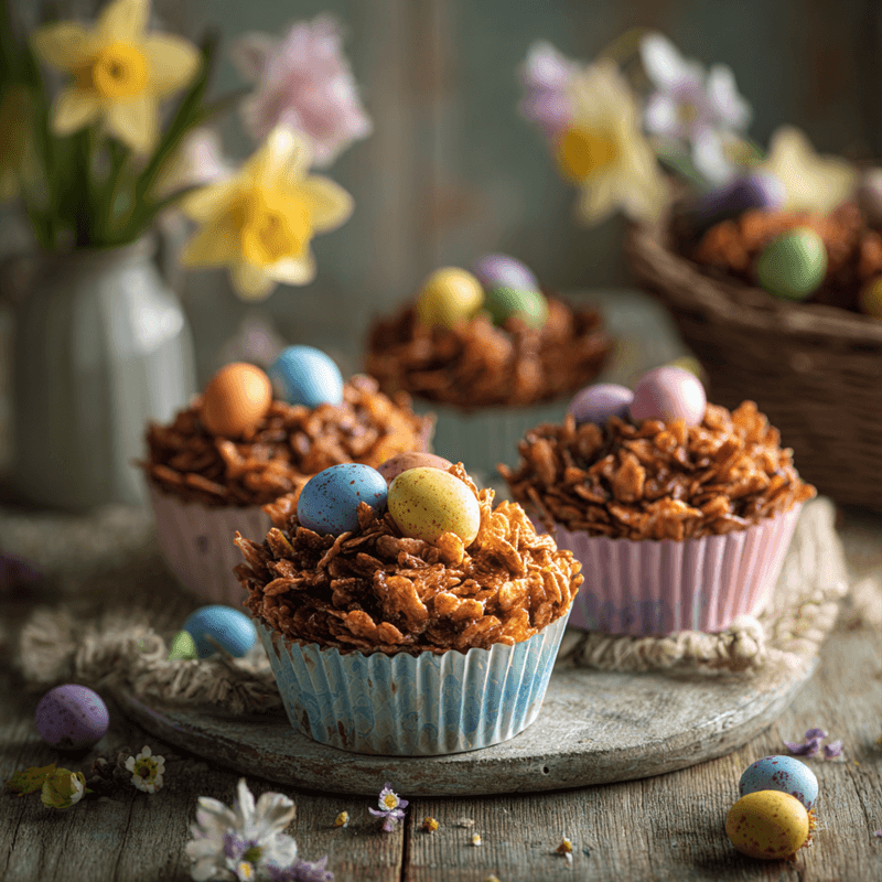 No-Bake Chocolate Nests for Kids - Easy & Fun Recipe