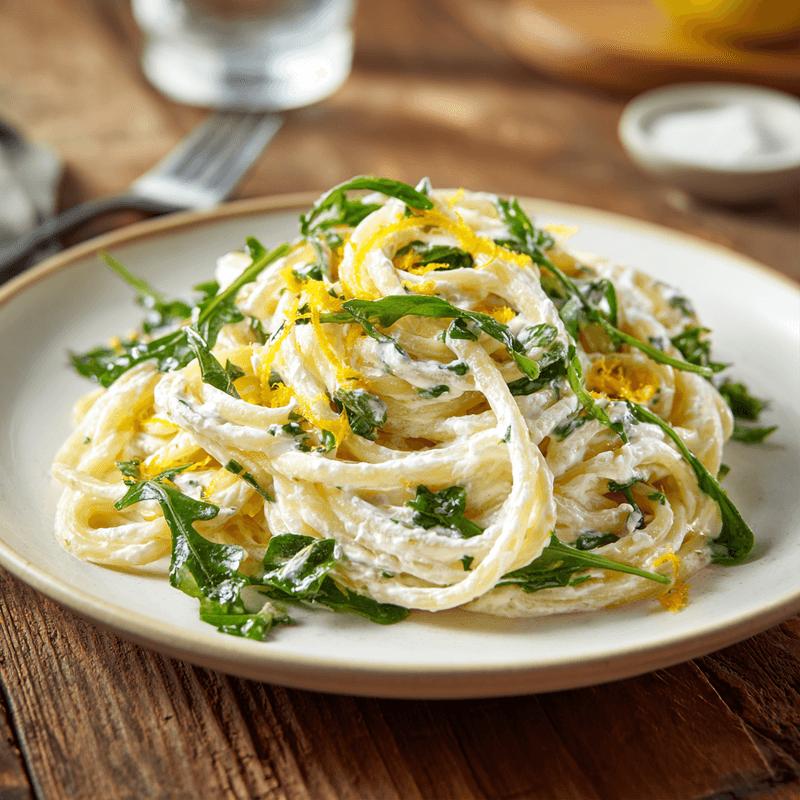 Lemon Ricotta Pasta With Arugula Recipe | Cook With Lucia