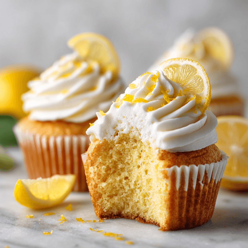 Light & Fluffy Lemon Cupcakes Recipe | Perfect Every Time