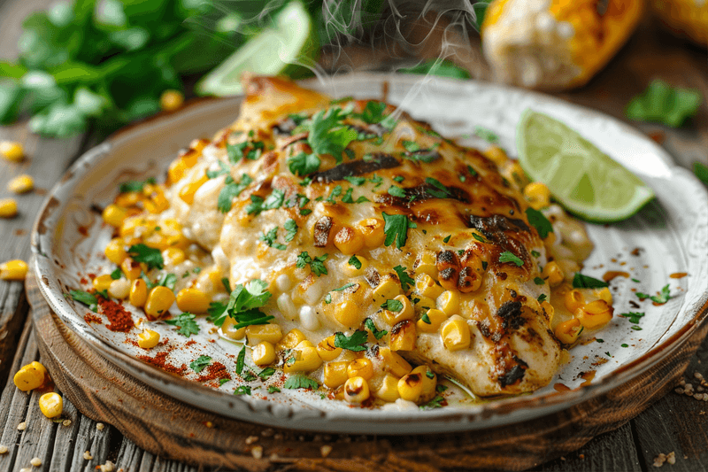 Mexican Street Corn Baked Chicken Recipe