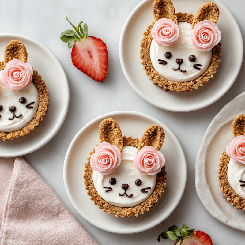 Miffy Strawberry Cheesecake Tartlets 🍓