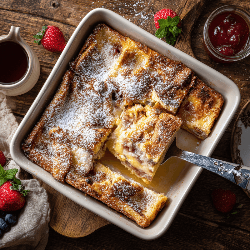 Monte Cristo Breakfast Casserole - Simply Quick Bites
