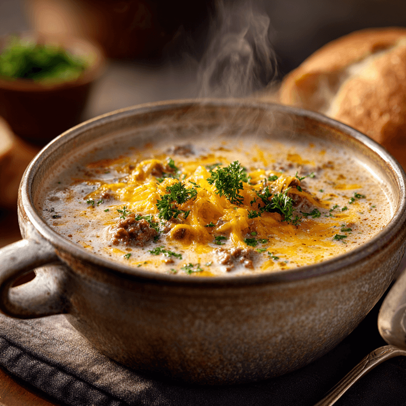 Pioneer Woman Cheeseburger Soup Recipe - Tasty Dive