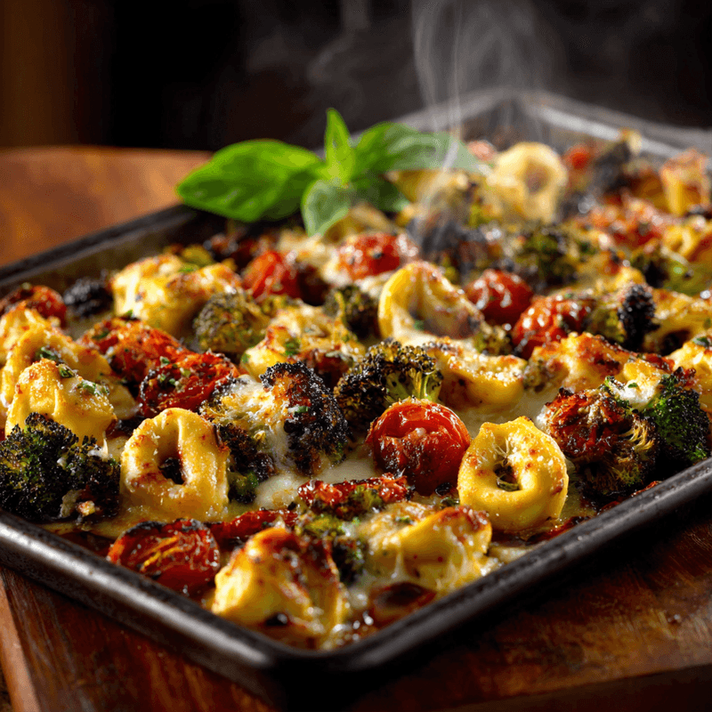 Sheet Pan Broccoli Tortellini Bake | 20g Protein