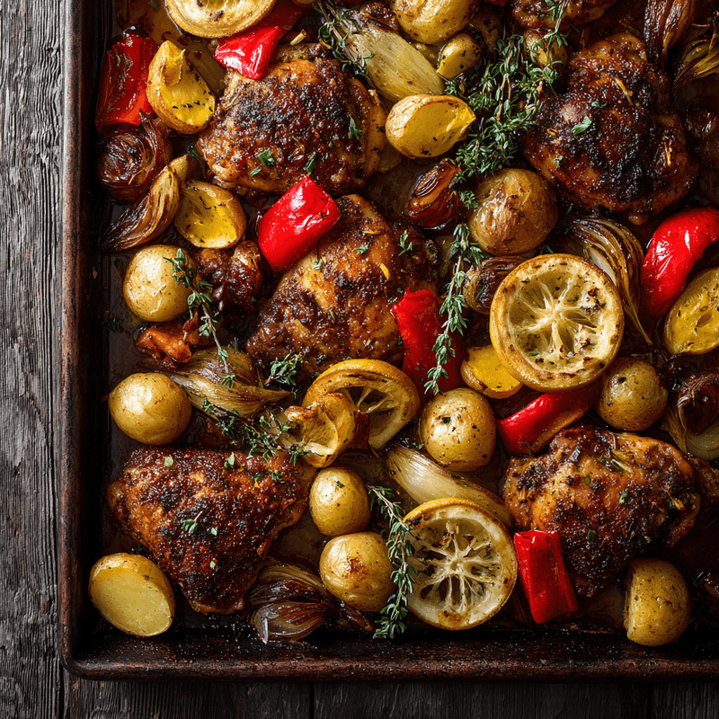 Sheet Pan Lemon Herb Chicken and Vegetables