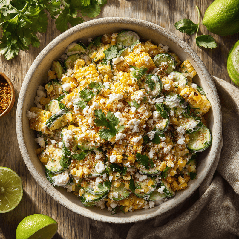 Street Corn Cucumber Salad: Easy Summer Recipe
