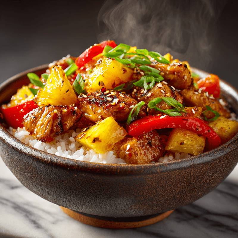 Sweet and Savory Pineapple Chicken and Rice Recipe
