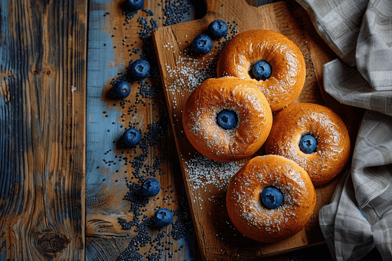 The Best Sourdough Blueberry Bagels Recipe