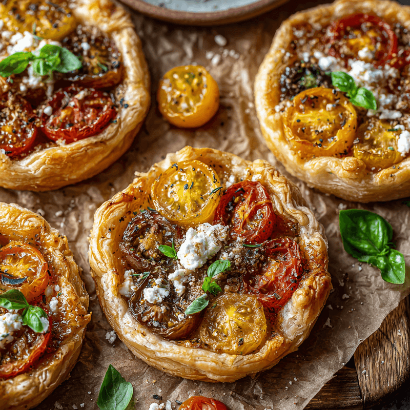 Tomato Tartlets with Puff Pastry: Budget Elegance